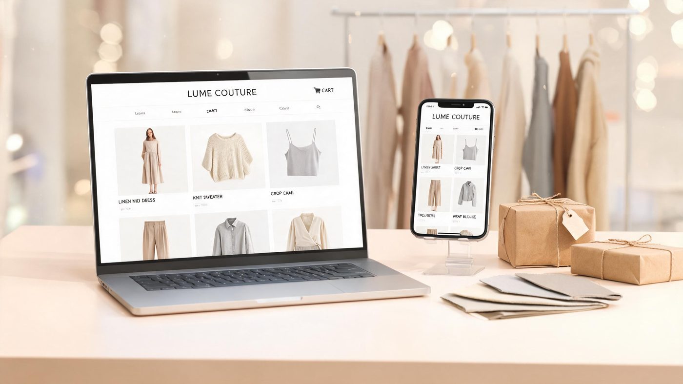 Mẫu website shop online — Lume Store